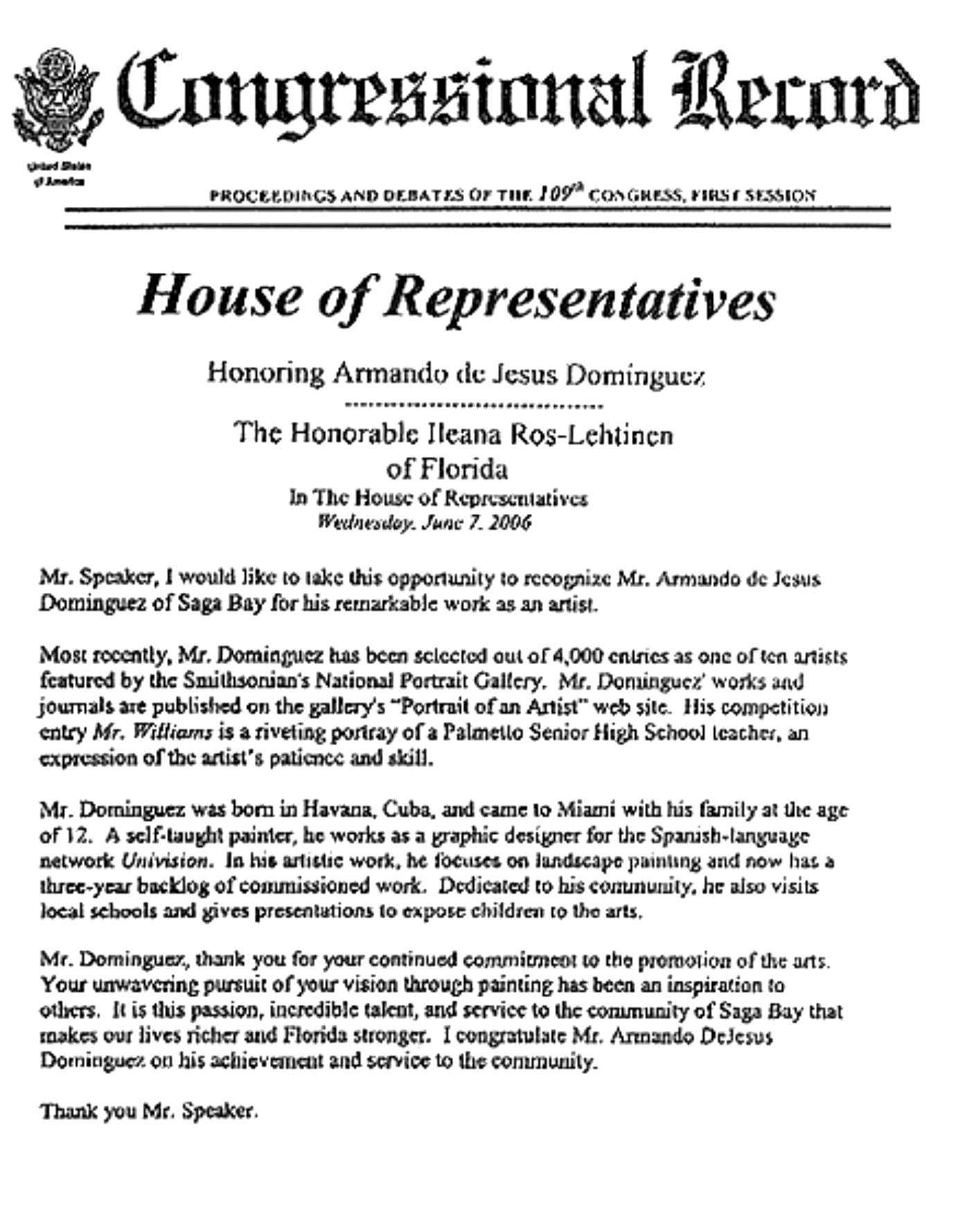 CONGRESSIONAL RECORD (1)